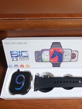 T900 Pro Max GL Series 9 smartwatch featuring a 2.3-inch "Infinite Display